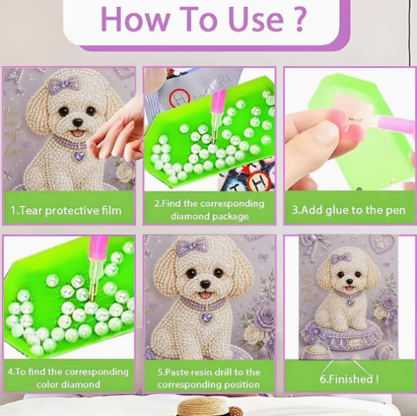Diamond Painting Bichon Frisé